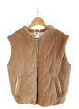 Beżowa kamizelka damska z weluru 2.png