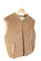Beżowa kamizelka damska z weluru 3.png