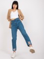 Niebieskie damskie jeansy straight leg 1.jpg