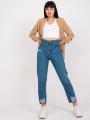 Niebieskie damskie jeansy straight leg 2.jpg