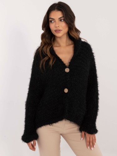 Czarny rozpinany sweter oversize 1.jpg