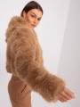 Futerko damskie na zime w kolorze camelowym 3.jpg