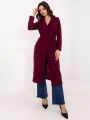 Elegancki plaszcz damski w kolorze burgundy 1.jpg