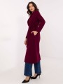 Elegancki plaszcz damski w kolorze burgundy 4.jpg
