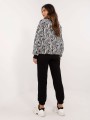 Damski zestaw dresowy z bluza overise w czarno- biala zebre 4.jpg