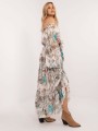 Dluga suknia damska typu boho w kolorze ciemnobezowym 2.jpg