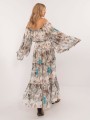 Dluga suknia damska typu boho w kolorze ciemnobezowym 3.jpg