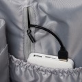 Podróżny plecak damski z poliestru w ciemno-beżowym kolorze z kieszenią na laptopa - Peterson-13 1082