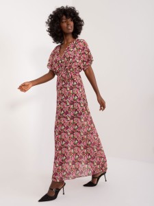 Sukienka damska maxi w kwiatowy wzór