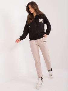 Damski komplet dresowy z rozpinaną bluzą z kapturem