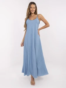 Niebieska letnia sukienka na ramiączkach